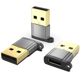Usb-A To Usb-C Adapter 3-Pack, Gold-Plated Usb Type C To Usb A Converter Compatible With Apple Iphone 15 Pro/Max Ipad Samsung Carplay, Usb C To A Adaptor For Car