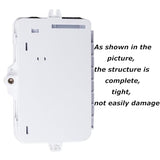 Fiber Optic Distribution Box, 6 Port Wall Mount Enclosure With 6 Lc Duplex Om3 Adapters, Multimode, Ftth, Ip65 Waterproof Outdoor/Indoor Use - 8.27" X 5.31" X 1.57"