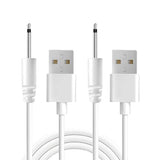 2 Pack Vibrator Charger USB to DC 2.5mm Fast Charging Cable Wand Adult Toys Replacement Dildo Charger Cord Compatible with 2.5mm DC Port Vibrators