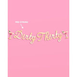 Dirty Thirty 3D Pop Up Banner 5Ft 30Th Birthday Martini Cocktail Photo Booth Decor