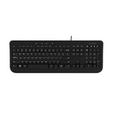 Incase Wired Keyboard 600 – Designed by Microsoft – Spill Resistant, Quiet Touch Keys, Plug and Play, 4 Hotkeys, Windows Start Key – Black