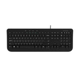 Incase Wired Keyboard 600 – Designed by Microsoft – Spill Resistant, Quiet Touch Keys, Plug and Play, 4 Hotkeys, Windows Start Key – Black