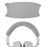 Geekria Flex Fabric Headband Cover Compatible with ATH M50x/M50xBT/M50xPB/M50xWH/M50xBB, ATH-M50xBT2 Headphones, Repair Part, Sweat Cover, Easy Installation (Grey)