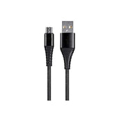 Usb 2.0 Micro B To Type A Charge & Sync Cable - 6 Feet - Black | Nylon-Braid, Durable, Kevlar-Reinforced - Atlasflex Series