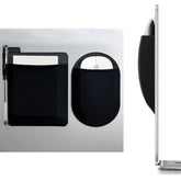 (1 Pack Mouse+1 Pack Ssd Holder) Universal Stick On Pouch Holder For Wireless Mouse, Sleeve For Laptop, Reusable Adhesive, No Glue Residue, Compatible With Ipad Or Macbook (Black)