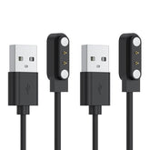 2-Pack Charger for FAFAFROG S1 Dog Bark Collar, Replacement USB-A/USB-C Magnetic Charging Cable (USB-A)