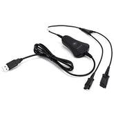 VT PLT-QD USB Training Cable Y Splitter-Adapter - Quick Disconnect Cord with Mute&Volume Control for Plantronic-QD Headsets&Computer