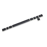 108 Pbt Double Shot Shine Through Ansi Iso Oem Profile Pudding Keyset Keycap For Mx Mechanical Keyboard (Black Corsair Bottom)