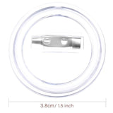 36 Pack 1.5 Inch Acrylic Design Button Badge Clear Button Pin Badges K