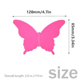 Yosawa 4 Pcs Large Paper Butterfly Banner Hanging Decorative, Curtain Hanging Paper Flower For Halloween Home Ceiling Decor Birthday Party Baby Shower Wedding Showcase Decoration?Zd/Pink?