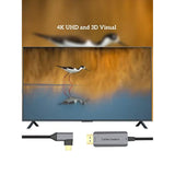 Angle USB C to HDMI Cable 4K@60Hz, CableCreation 6ft Right Angle Type-C to HDM