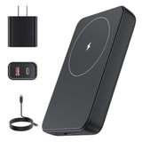 NEWQ Wireless Magnetic Power Bank with 20W Fast Charger: Magnetic Wireless Portable Charger Magnetic Battery Pack Fast Charging for iPhone 15/14/13/12 Pro/Pro Max/Plus/Mini