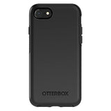 OtterBox Symmetry Series Case for iPhone SE 3rd Gen (2022), iPhone SE 2nd (2020), iPhone 8, iPhone 7 (NOT Plus) w/Tempered Glass Screen Protector, Bundle - Bulk Packaging - Black