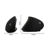 5Th Generationwireless Vertical Ergonomic Optical Mouse, Jelly Comb Rechargeable 2.4G Wireless Vertical Mouse Optical Mice With 6 Buttons 3 Adjustable Dpi?Better Performance For Pc, (Black)