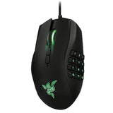Razer RZ01-01050100-R3M1 Naga Left-Handed - Ergonomic MMO Gaming Mouse with 12 Programmable Thumb Buttons - 8,200 Adjustible DPI