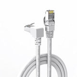 90 Degree Cat6 Ethernet Cable White Down/Up Right Angled Cat 6 Ethernet Patch