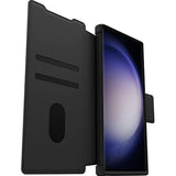 OtterBox Strada Case for Samsung Galaxy S23 Ultra, Shockproof, Drop Proof, Premium Leather Protective Folio with Two Card Holders, 3X Tested to Military Standard, Black