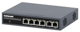 Intellinet Poe Powered 6 Port Managed Gigabit Ethernet Switch With Poe Passthrough - 2 Gb Uplink Ports, 60W Power Budget Via Ac Power Or Poe Pd, 30W Per Port, Smart Management3 Yr Mfg -562034