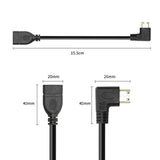 90 Degree Mini Hdmi To Hdmi Cable 15Cm High Speed Right Angle Hdmi Extension C