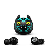 Kids Wireless Earbuds For Small Ears, Touch Control Headset Stereo Sound In-Ear Wireless Headphones, Bluetooth 5.0 Noise Reduction Earphones With Black Blue Cartoon Blinking Eyesje-08B_B87