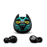 Kids Wireless Earbuds For Small Ears, Touch Control Headset Stereo Sound In-Ear Wireless Headphones, Bluetooth 5.0 Noise Reduction Earphones With Black Blue Cartoon Blinking Eyesje-08B_B87