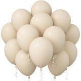 Cream & Beige Latex Balloons: 12 Inch Boho Party Decor - 30 Pcs