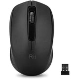 Wireless Mouse, 2.4G Portable Computer Mice For Pc, Laptop, Windows,Office Included Wireless Usb Dongle (Black)