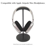 Upgraded Silicone Ear Pads Cover For Airpods Max Headphones Cushions, Ear Cushions Cover For Airpods Max, Sweatproof, Reinforced Fixation, Anti-Sliding, Easily Washable - Black