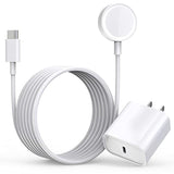 Fast Charger For Apple Watch Charger, Usb C 20W Iphone Watch Charger Plug Adapter & Long 6.6Ft Iwatch Portable Wireless Fast Charging Cable Cord Compatible With Apple Watch Series 9/8/7/Se/6/5/4/3/2/1