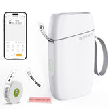 Bluetooth Label Maker Machine With Tape, Portable Mini Label Printer Wireless Thermal Handheld Sticker Makers Mini Label Makers With Multiple Templates For Organizing Office Home School(White)