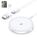 Magsafe Charger Magnetic Wireless Iphone Charge Compatible With Iphone 16 15 14 Pro Max Plus 13 12 Pro Max & Airpods 4 3 2 Pro - Charging Pad Dock For Travel Home Office