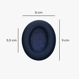 kwmobile Ear Pads Compatible with Anker Soundcore Life Q20 Earpads - 2X Replacement for Headphones - Dark Blue