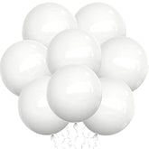 20-Pack 18" White Latex Balloons – Large Helium Balloons for Party & Event Decor