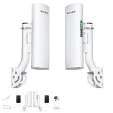Point To Point Starlink Internet Wireless Long Range Transmission With Bracket For Starlink Gen 3 Router, Starlink Wifi Extender, 5.8Ghz 3Km With 18Dbi High Gain Antenna, 2 Pack (Large)