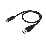 StarTech.com USB to USB C Cable - 1.6 ft / 0.5m - M/M - USB 3.1 (10Gbps) - USB-C to USB 3.0 - USB Type C to Type A Cable (USB31AC50CM)