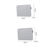 15Inch Sleeve Case, Grey Notebook Handbag, Waterproof And Non-Slip Carrying Bag For 15-Inch Universal