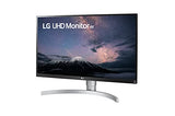 27Ul650-W Monitor 27" 4K Uhd (3840 X 2160) Ips Display, Vesa Displayhdr 400, Srgb 99% Color Gamut, Radeon Freesync, 3-Side Virtually Borderless Display- White