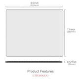 Garden Blooming Flowers Mouse Pad, Colourful Wildflowers Floral Mouse Mat With Waterproof Anti Slip Rubber Mousepad For Desktops, Computers, 9.5 X 7.9 Inch, Blcak