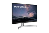 27Ul650-W Monitor 27" 4K Uhd (3840 X 2160) Ips Display, Vesa Displayhdr 400, Srgb 99% Color Gamut, Radeon Freesync, 3-Side Virtually Borderless Display- White
