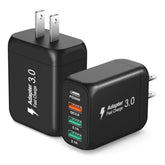 Usb C Charger Block, 2-Pack 40W 4-Port Pd3.0&Qc3.0 Fast Charging Type C Wall Charger Plug Multiport Power Adapter Brick For Iphone 16 15 14 13 12 Pro, Ipad, Galaxys25 S24 A16 Note20, Pixel 9 8 7