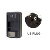 Universal Lcd Battery Charger, Travel Chargering For Samsung Galaxy S3 S4 S5 Note 2 3 4, Edge, Mega, Lg, Huawei, Htc, Zte, Etc