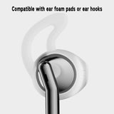 Semi-in-Ear Wired Earbuds with ENC Microphone Call Noise Cancelling,Stereo Bass,Installable Ear Hooks,Clear Calling,Comfortable Fit Wired Earphones