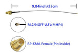 Ufl To Sma M.2 Ngff U.Fl To Rp-Sma Female Mhf4 Connector Pigtail Antenna Extension Cable (10 Inches (4 Pcs))