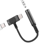 USB C to 3.5mm Headphone Adapter(2in1) Type c Charger AUX Jack Audio Cable Splitter for iPhone 16 15 Pro Max Compatible for S25 S24 Android