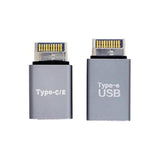 xiwai 2pcs USB 3.1 Front Panel Header Male Type-E to Type-A & Type-C USB-C Mot