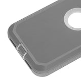 Case For Iphone Se 2020/2022 Case,3-Layer Structure With Built-In Screen Protector Shockproof And Drop-Proof Case For Iphone Se 4.7-Inch Greywhite