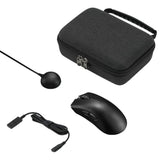 Geekria Mouse Carrying Case, Compatible with Razer DeathAdder V4 Pro, EVA Hard Shell Protective Travel Bag (Dark Gray)