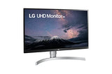 27Ul650-W Monitor 27" 4K Uhd (3840 X 2160) Ips Display, Vesa Displayhdr 400, Srgb 99% Color Gamut, Radeon Freesync, 3-Side Virtually Borderless Display- White