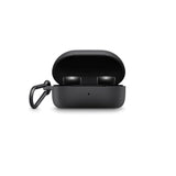 Bose QuietComfort Earbuds Protective Silicone Case Cover with Aluminum Carabiner for Convenient Carrying, Black