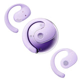 Purple Open-Ear Bone Conduction Bluetooth Headphones Wireless Earbuds